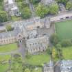 Oblique aerial view of Gillis College and St Margaret's Convent, looking W.