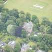 Oblique aerial view of The Lane House, looking SE.