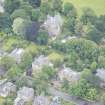 Oblique aerial view of The Lane House, looking SE.