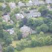 Oblique aerial view of The Lane House, looking N.