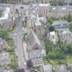 Oblique aerial view of Morningside South United Free Church, looking W.