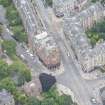 Oblique aerial view of Morningside Road and Braid Road, looking SSW.