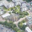 Oblique aerial view of St Leonard's Hall, looking NNE.