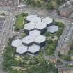 Oblique aerial view of Scottish Widows' Fund and Life Assurance Society Head Office, looking SSW.