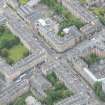 Oblique aerial view of The Queen's Hall, looking E.