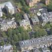 Oblique aerial view of 15 Cleveden Gardens, looking NNE.