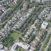 Oblique aerial view of 15 Cleveden Gardens, looking SW.