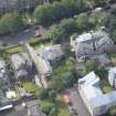 Oblique aerial view of 15 Cleveden Gardens, looking SSW.