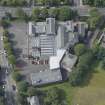 Oblique aerial view of Kelvinside Academy, looking NW.