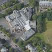 Oblique aerial view of Kelvinside Academy, looking W.