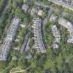 Oblique aerial view of Kirklee Terrace and Kirklee Terrace Lane, looking WNW.