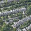 Oblique aerial view of Kirklee Terrace and Kirklee Terrace Lane, looking SW.