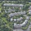 Oblique aerial view of Kirklee Terrace and Kirklee Terrace Lane, looking SSW.