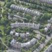 Oblique aerial view of Kirklee Terrace and Kirklee Terrace Lane, looking S.