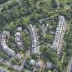 Oblique aerial view of Kirklee Terrace and Kirklee Terrace Lane, looking SE.