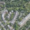 Oblique aerial view of Kirklee Terrace and Kirklee Terrace Lane, looking E.