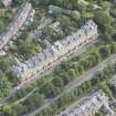 Oblique aerial view of Kirklee Terrace and Kirklee Terrace Lane, looking ENE.