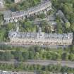 Oblique aerial view of Kirklee Terrace and Kirklee Terrace Lane, looking NE.