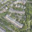 Oblique aerial view of Kirklee Terrace and Kirklee Terrace Lane, looking NW.