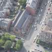 Oblique aerial view of Hyndland Parish Church, looking S.
