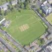 Oblique aerial view of the West of Scotland Cricket Club, looking NE.