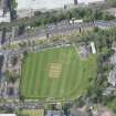 Oblique aerial view of the West of Scotland Cricket Club, looking W.