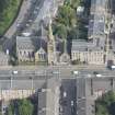 Oblique aerial view of Lansdowne United Presbyterian Church, looking NE.