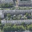 Oblique aerial view of Ruskin Terrace and Hamilton Park Avenue, looking SW.