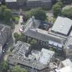 Oblique aerial view of Glasgow University's Zoology Building, looking S.