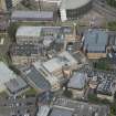 Oblique aerial view of Glasgow University's Institute of Chemistry and Zoology Building, looking N.