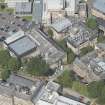 Oblique aerial view of Glasgow University's Zoology Building, looking NW.
