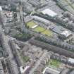Oblique aerial view of St Vincent Crescent, looking SSE.