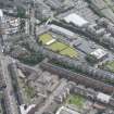 Oblique aerial view of St Vincent Crescent, looking SE.