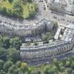 Oblique aerial view of Park Circus, looking S.