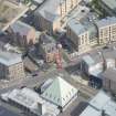Oblique aerial view of the Savings Bank of Glasgow, looking ENE.