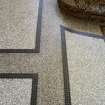 Ground Floor, Detail of granolithic flooring in the entrance stairhall.