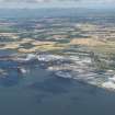 Oblique aerial view of Rosyth HM Dockyard, looking NW.