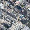 Oblique aerial view of Dalmore House, Holland Street and Elmbank Street, looking ENE.