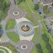 Oblique aerial view of the Doulton Fountain, looking NNW.