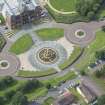 Oblique aerial view of the Doulton Fountain, looking WSW.