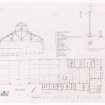 Oban Railway Station. Ground plan with itemised list; roof and column details d:'23/1/86'
