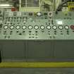 Interior. Truflo area. Rewind benchboard (Beloit Walmsley) for Trucoat specialist high gloss finish paper coating machine.