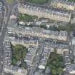 Oblique aerial view of Broughton Place, Hart Street and Broughton Place Church, looking NNW.