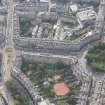 Oblique aerial view of London Street, East London Street, Drummond Place and Broughton Street, looking SE.