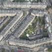 Oblique aerial view of Montgomery Street, Windsor Street, Brunswick Street and London Road, looking N.