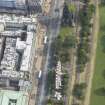 Oblique aerial view of East Princes Street Gardens, looking ENE.