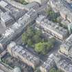 Oblique aerial view of Rutland Square, looking W.