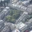 Oblique aerial view of Rutland Square, looking S.