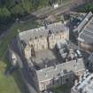 Oblique aerial view of Edinburgh Castle centred on theSally Port and Guard House,  looking NNE.