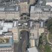 Oblique aerial view of Regent Bridge, looking NNW.